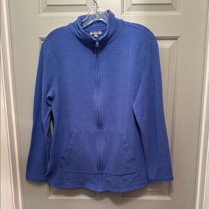 Talbots Lavender Blue Knit Top with UPF 50